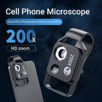 Buy Capture Tiny Wonders, 200X Super Micro Lens for Samsung and iPhone with CPL& LED - 200x Micro Lens at Caseles-Black, 