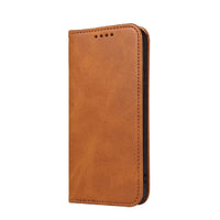 Buy Magnetic Folio Wallet Phone Case, Premium Leather, Credit Card Holder, Magnetic Closure, Flip Kickstand Shockproof Case, Barnaby at Caseles-iPhone 16 Pro Max, Barnaby-Brown