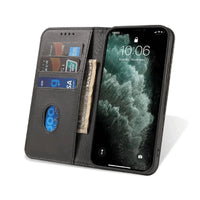 Buy Magnetic Folio Wallet Phone Case, Premium Leather, Credit Card Holder, Magnetic Closure, Flip Kickstand Shockproof Case, Barnaby at Caseles-iPhone 16 Pro Max, Barnaby-Brown