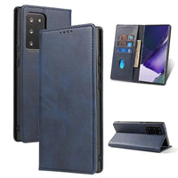 Buy Magnetic Folio Wallet Phone Case, Premium Leather, Credit Card Holder, Magnetic Closure, Flip Kickstand Shockproof Case,Barnett at Caseles-Samsung Galaxy S25 Ultra, Barnett-Blue