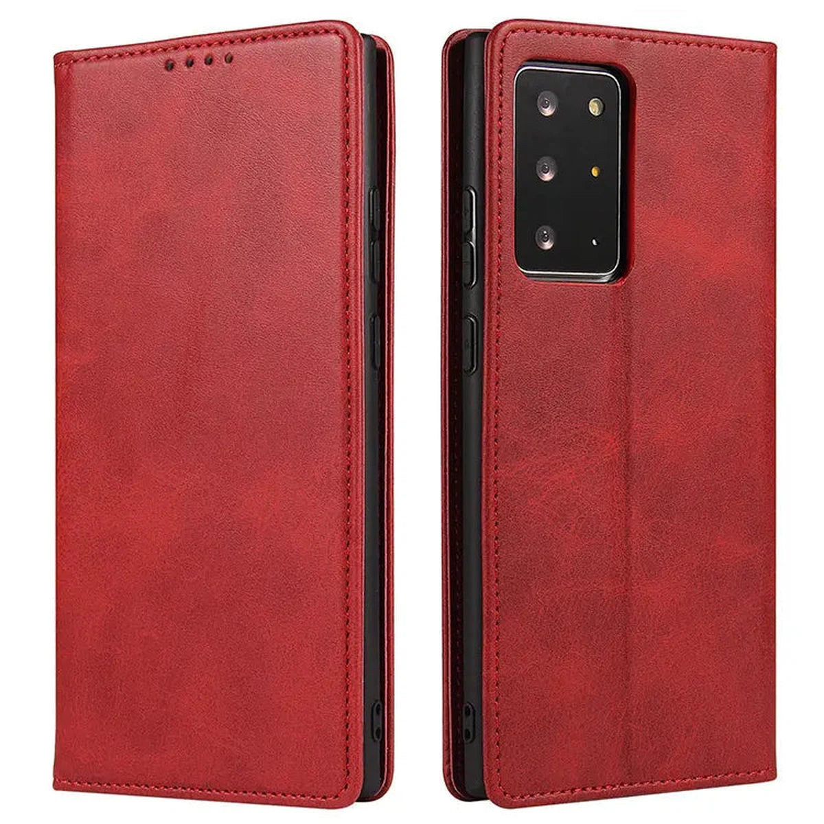 Buy Magnetic Folio Wallet Phone Case, Premium Leather, Credit Card Holder, Magnetic Closure, Flip Kickstand Shockproof Case,Barnett at Caseles-Samsung Galaxy S25 Ultra, Barnett-Coffee