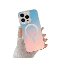 Buy Slim Magnetic Phone Case, Compatible with MagSafe, Iridescent Gradient Matte Shockproof Protective Cover,CAMILA at Caseles-iPhone 16 Pro Max, 