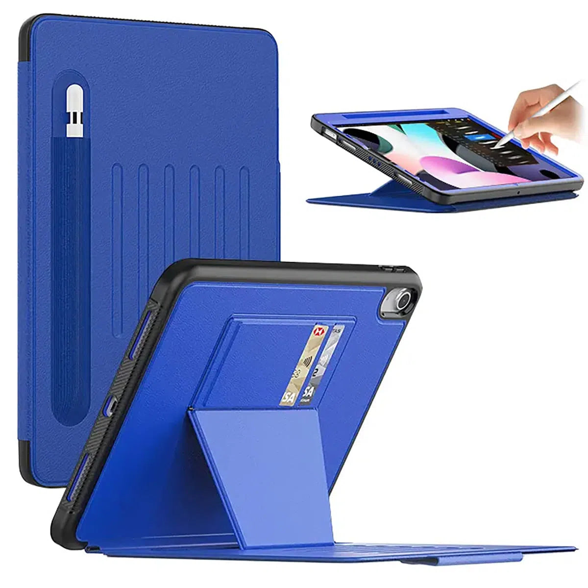 Buy Compatible with Apple Pencil, Bubble-Free, Anti-Scratch - TEMPERED SCREEN PROTECTOR FOR IPADat Caseles-iPad Air 6 (2024 13 inch), SMP-Blue