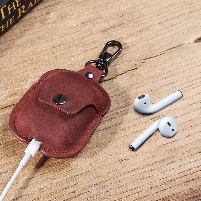 LEATHER CASE FOR AIRPODS 1/2 GEN