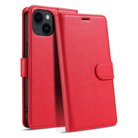 Buy Magnetic Folio Wallet Phone Case, Premium Leather, Credit Card Holder, Magnetic Closure, Flip Kickstand Shockproof Case,Delilah at Caseles-iPhone 16 Pro Max, Delilah-Red