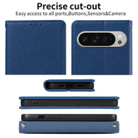 Buy Magnetic Folio Wallet Phone Case, Premium Leather, Credit Card Holder, Magnetic Closure, Flip Kickstand Shockproof Case,Barnett at Caseles-Google Pixel 9 Pro XL, Tifany