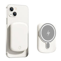 Buy 5000Ah / 10000mAh Portable Magsafe Power Bank Fast Charger Magnetic Wireless Charger - POWER POD at Caseles-White, 5000mAh