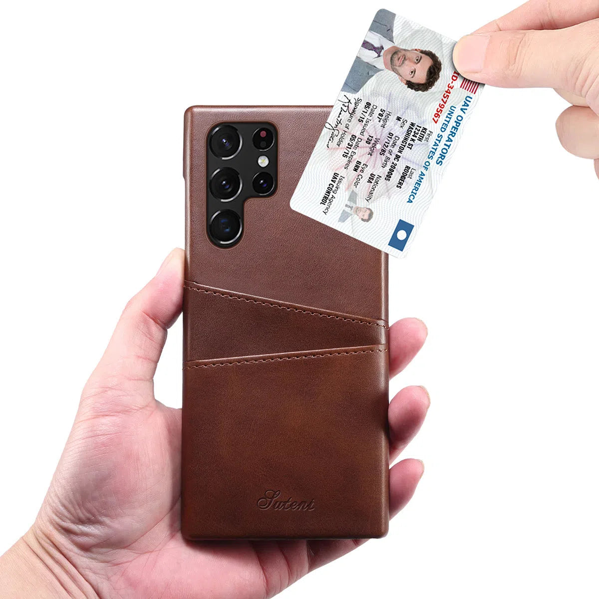 Buy Compatible with iPhone Case Wallet with Credit Card Holder, Premium Leather Lightweight Protective Cover for iPhone,Kewell at Caseles-Samsung Galaxy S25 Ultra, Kewell-Brown