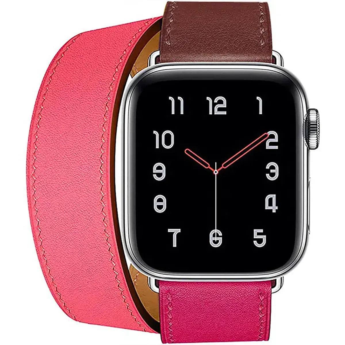 Buy Classic Genuine Leather for Apple Watch, Compatible with iWatch band Series 10/9/8/7/6/5/4/3/2/1/Ultra/SE, Men and Women-38mm/40mm/41mm/42mm-Series10, Band02-Pink