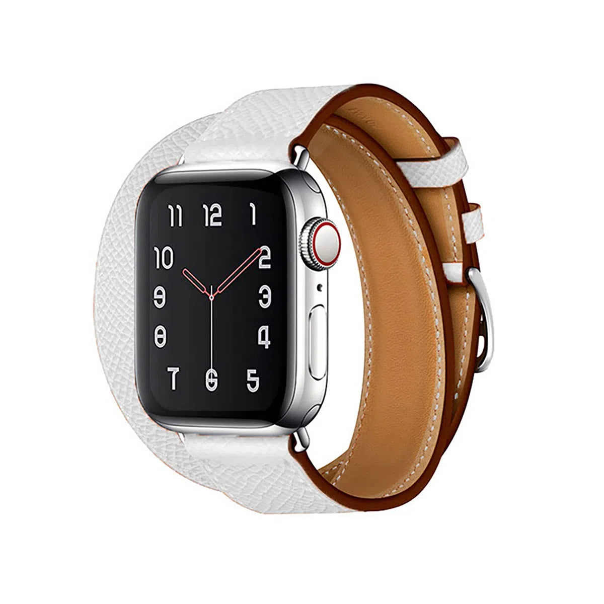 Buy Classic Genuine Leather for Apple Watch, Compatible with iWatch band Series 10/9/8/7/6/5/4/3/2/1/Ultra/SE, Men and Women-38mm/40mm/41mm/42mm-Series10, Band03-White