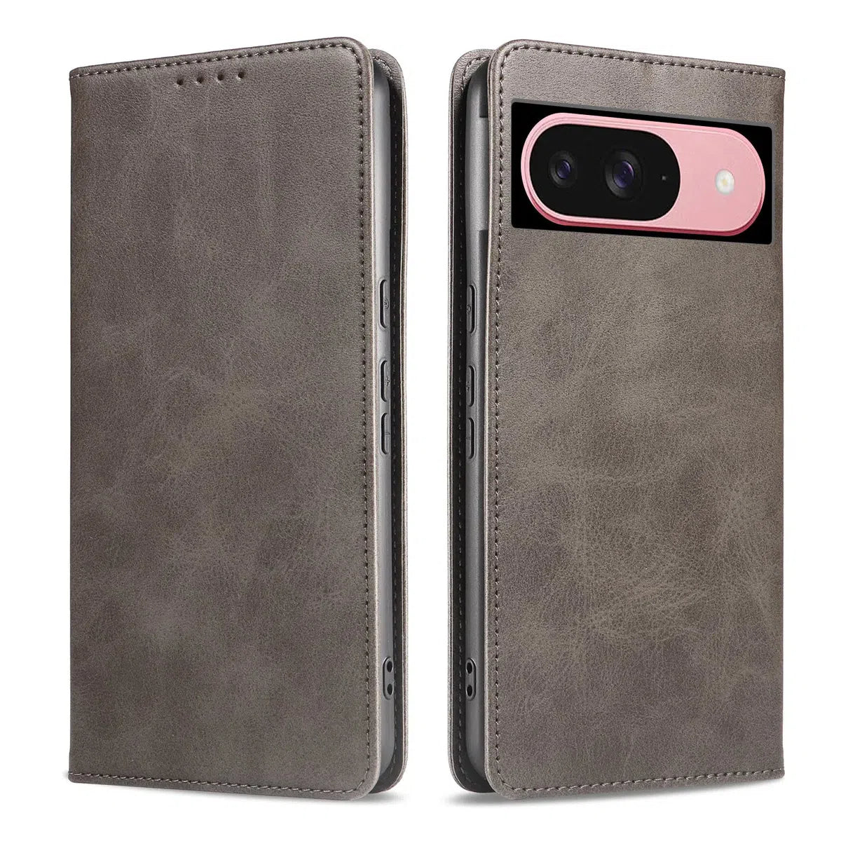 Buy Magnetic Folio Wallet Phone Case, Premium Leather, Credit Card Holder, Magnetic Closure, Flip Kickstand Shockproof Case,Barnett at Caseles-Google Pixel 9 Pro XL, Barnett-Brown