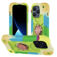 Buy Heavy Duty Phone Case, Shockproof Protective Cover, with Ring Stand,Lottie at Caseles-iPhone 16 Pro Max, Louay-Green