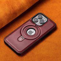 Buy Classic Leather Phone Case, Support MagSafe Wireless Charging, Premium Leather,iPhone Case - MATEO at Caseles-iPhone 16 Pro Max, Mateo-Brown