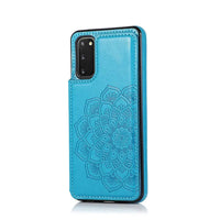 Buy Classic Wallet Phone Case, Credit Card Holder, Leather, Double Magnetic Buttons, Shockproof Case,Melanie at Caseles-Samsung Galaxy S25 Ultra, Melanie-Blue