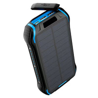 Buy Solar Wireless Charger with High-Capacity Battery, IP66 Waterproof & LED Flashlight - POWER BANK SOLAR at Caseles-Blue, 