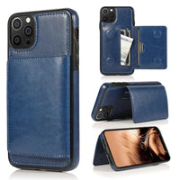 Buy Classic Magnetic Wallet Phone Case, Credit Card Holder, Dual Layer, Lightweight, Slim Leather, Magnetic Protective Case - RAYNE at Caseles-iPhone 16 Pro Max, Rayne-Blue