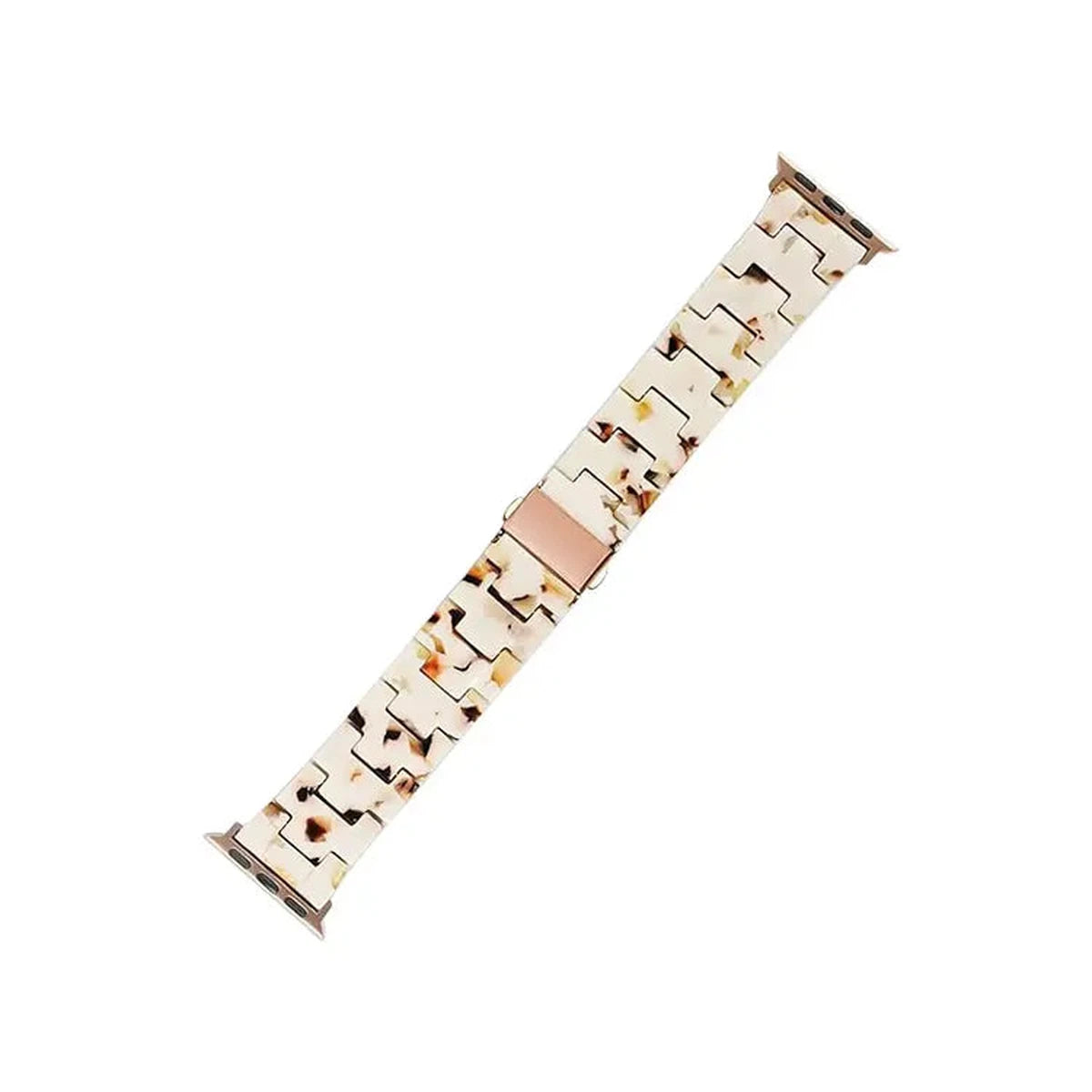 Buy Fashion Resin Strap For Apple Watch, Compatible with iWatch SE/SE2, Series 9/8/7/6/5/4/3/2/1, Ultra/Ultra2/Sport Edition, Men and Women - RESIN BAND at Caseles-38mm/40mm/41mm, Tortoiseshell