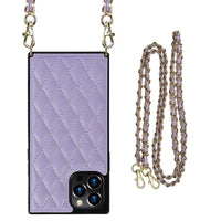 Buy Crossbody Leather Phone Case for Lady, with Detachable Adjustable Strap - SIRAN at Caseles-iPhone 16 Pro Max, Siran-Purple