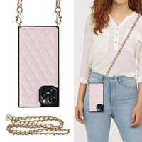 Buy Crossbody Leather Phone Case for Lady, with Detachable Adjustable Strap - SIRAN at Caseles-iPhone 16 Pro Max, Siran-Pink