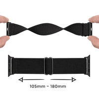 Buy Compatible with Apple Watch band Series 10/9/8/7/6/5/4/3/2/1/Ultra/SE, Men and Women, Adjustable Solo Loop Sport Elastic Watch Band Strap for Men Women - STRETCHY NYLON WATCH BAND at Caseles-38mm/40mm/41mm/42mm-Series10, SNBand-ArmyGreen